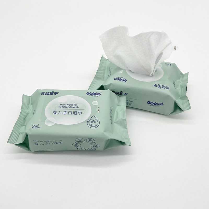 Trapo mojado del bebé orgánico biodegradable amistoso de Eco del agua pura 25 para todas las edades