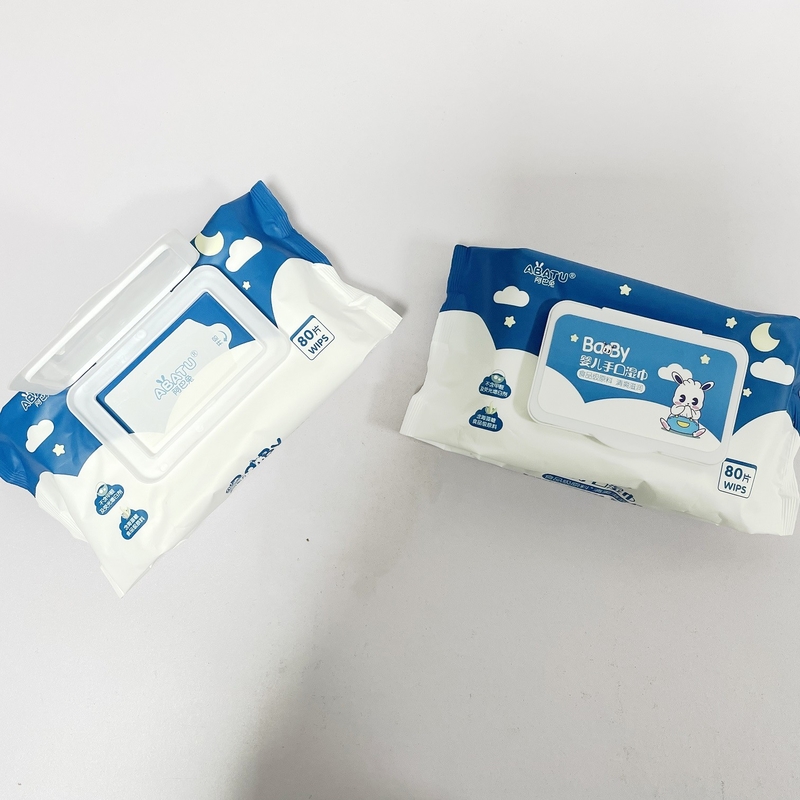 Trapos mojados Tiusse del bebé recién nacido a base de agua de encargo de Logo Fragrance Free Bamboo Flushable