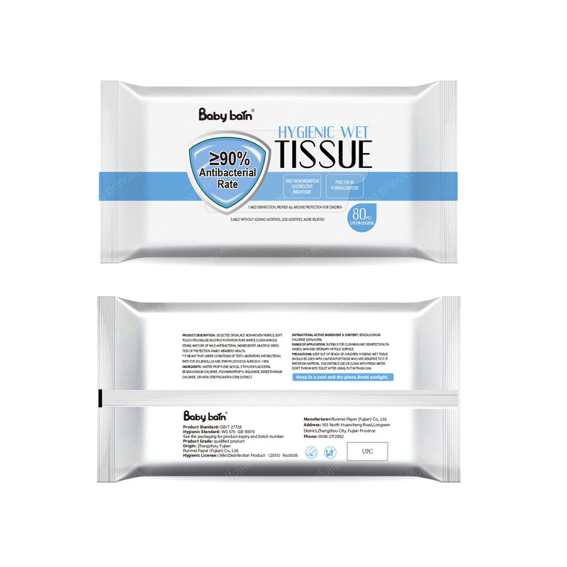 Trapos mojados de los buenos de la fórmula tirones plásticos duros del labio 80 sin alcohol