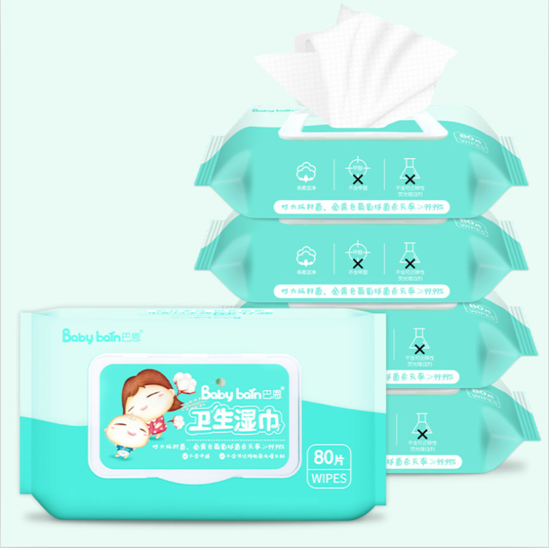 Trapos mojados disponibles suaves que matan al estafilococo áureo el ≥99.99% de Rate Of Escherichia Coli And