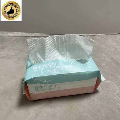tejido facial no tejido seco disponible de los trapos del super suave 80pcs