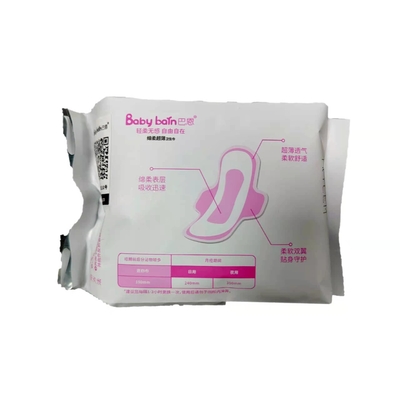 Algodón libre algodonoso con alas respirable 40ml 80ml de las servilletas sanitarias del algodón